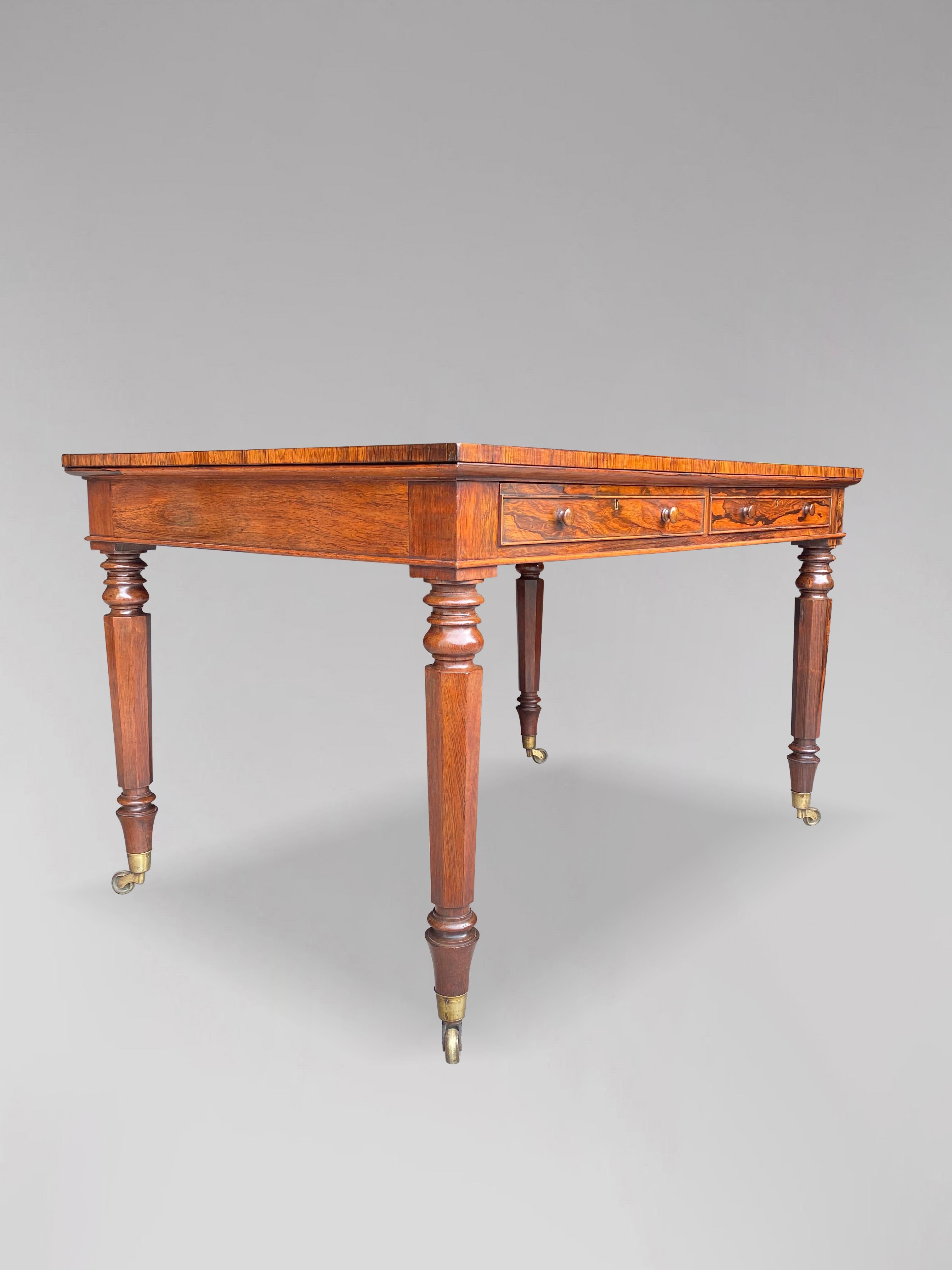 19th Century, Regency Period Rosewood Partners Writing Table 1