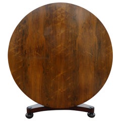 Antique 19th Century Regency Period Rosewood Round Dining Table