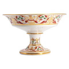 19th Century Regency Porcelain Coalport China Compote