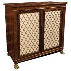 19th Century Regency Rosewood 2 Door Cabinet