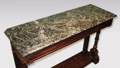 19th Century Regency Rosewood and Marble Console Table
