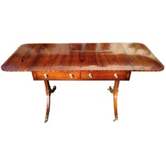 19th Century Regency Rosewood Antique Sofa Table