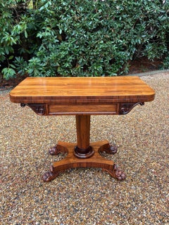 19th Century Regency Rosewood Card Table