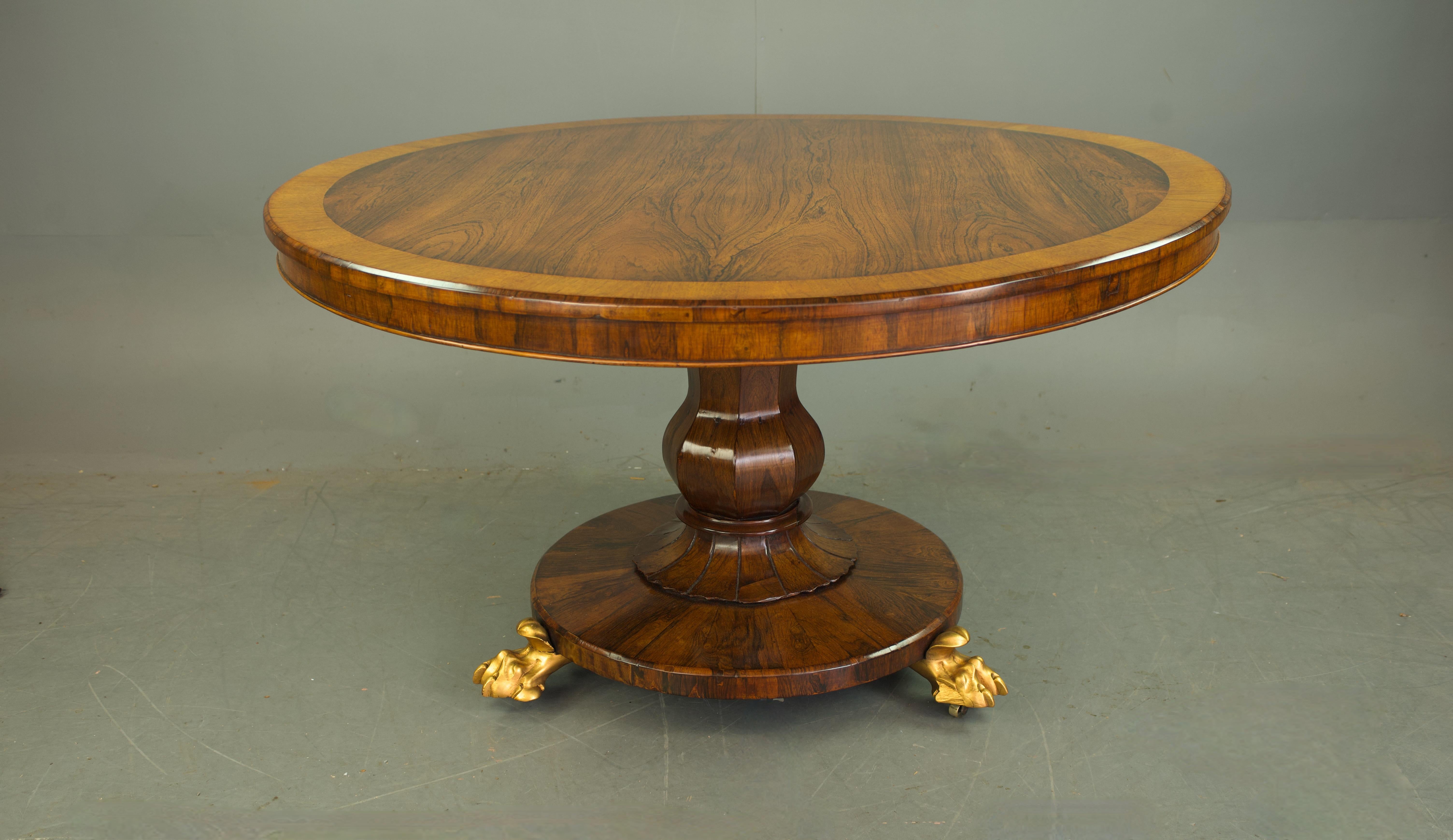 English 19th century Regency rosewood centre table  For Sale