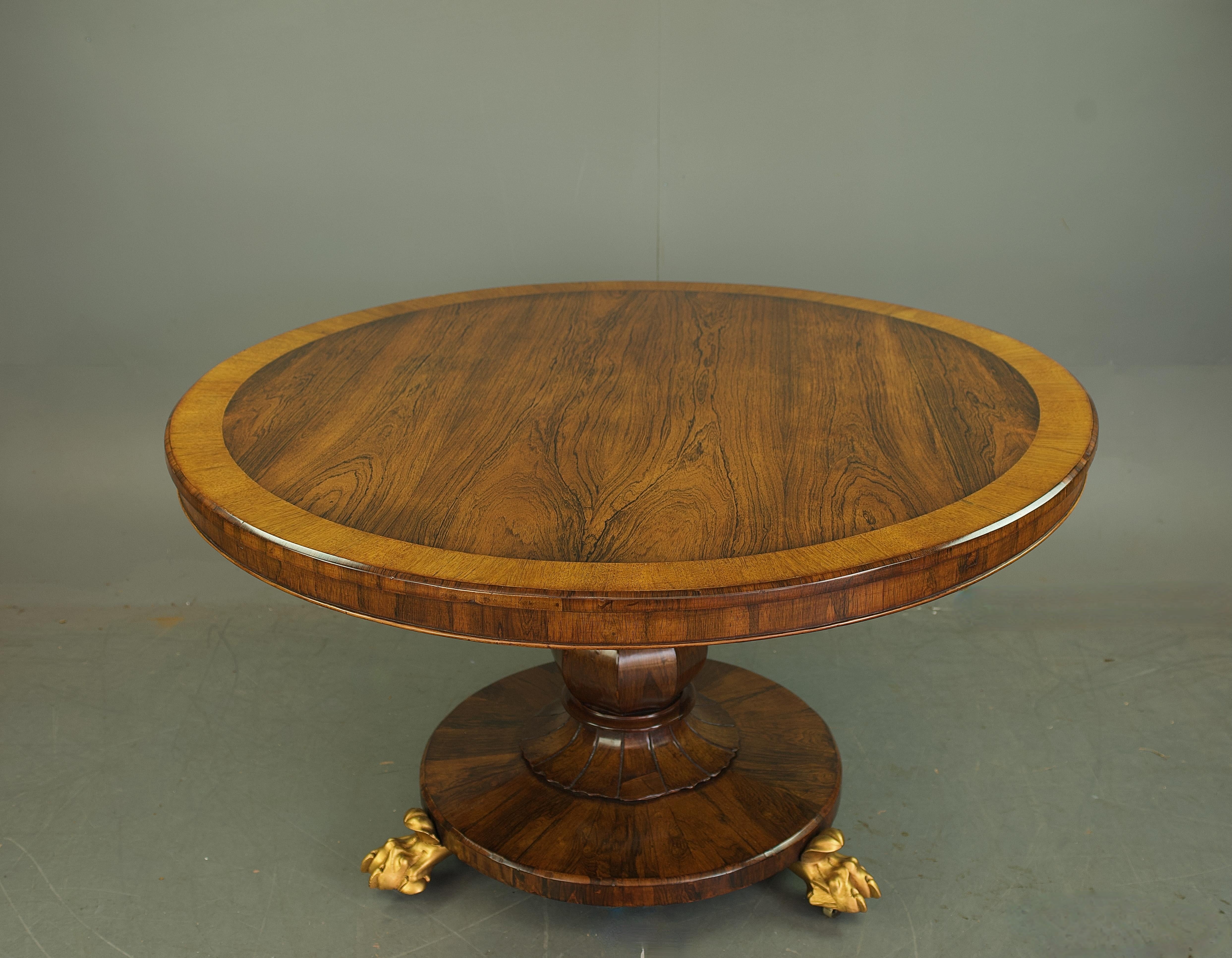 19th century Regency rosewood centre table  In Good Condition For Sale In Chelmsford, GB