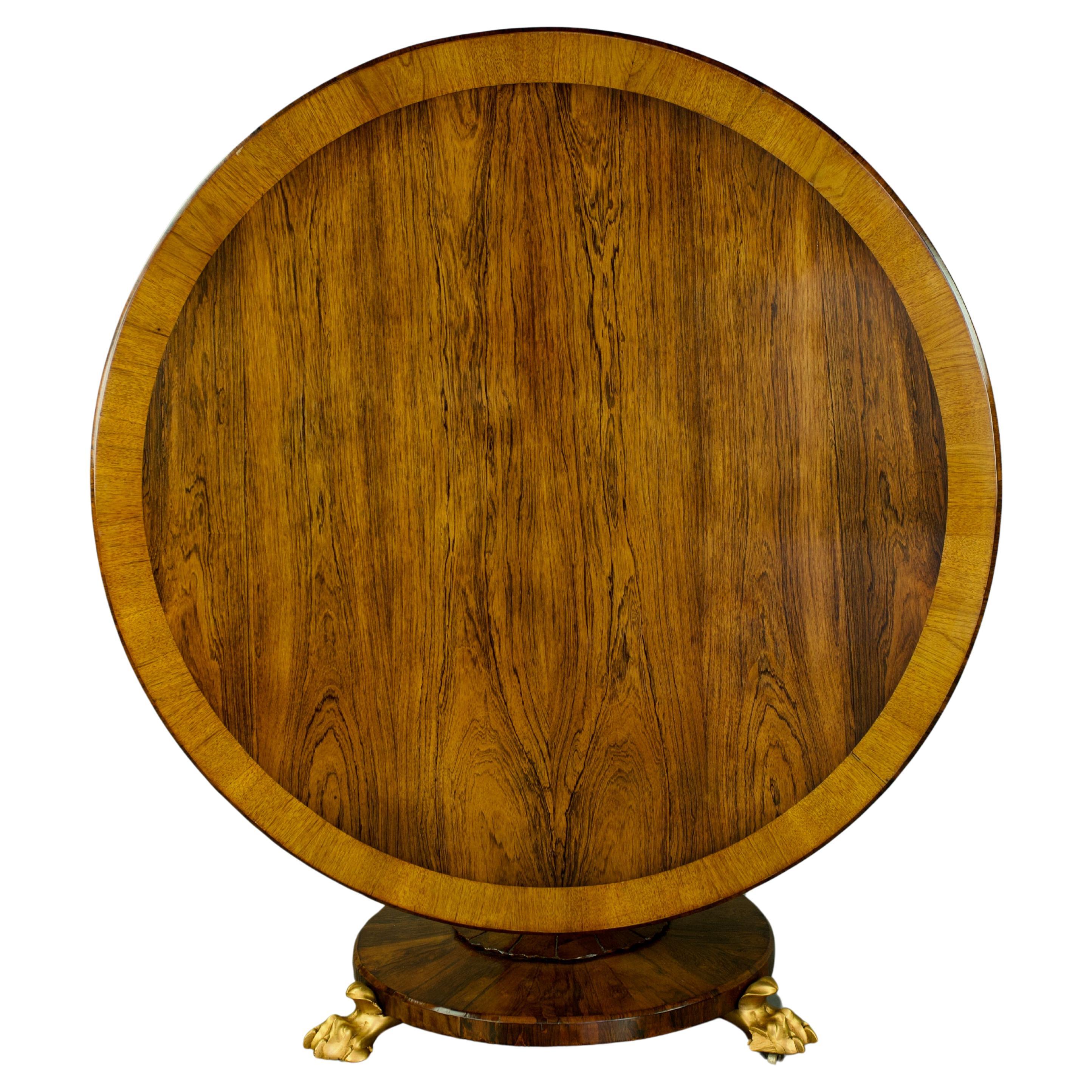 19th century Regency rosewood centre table  For Sale