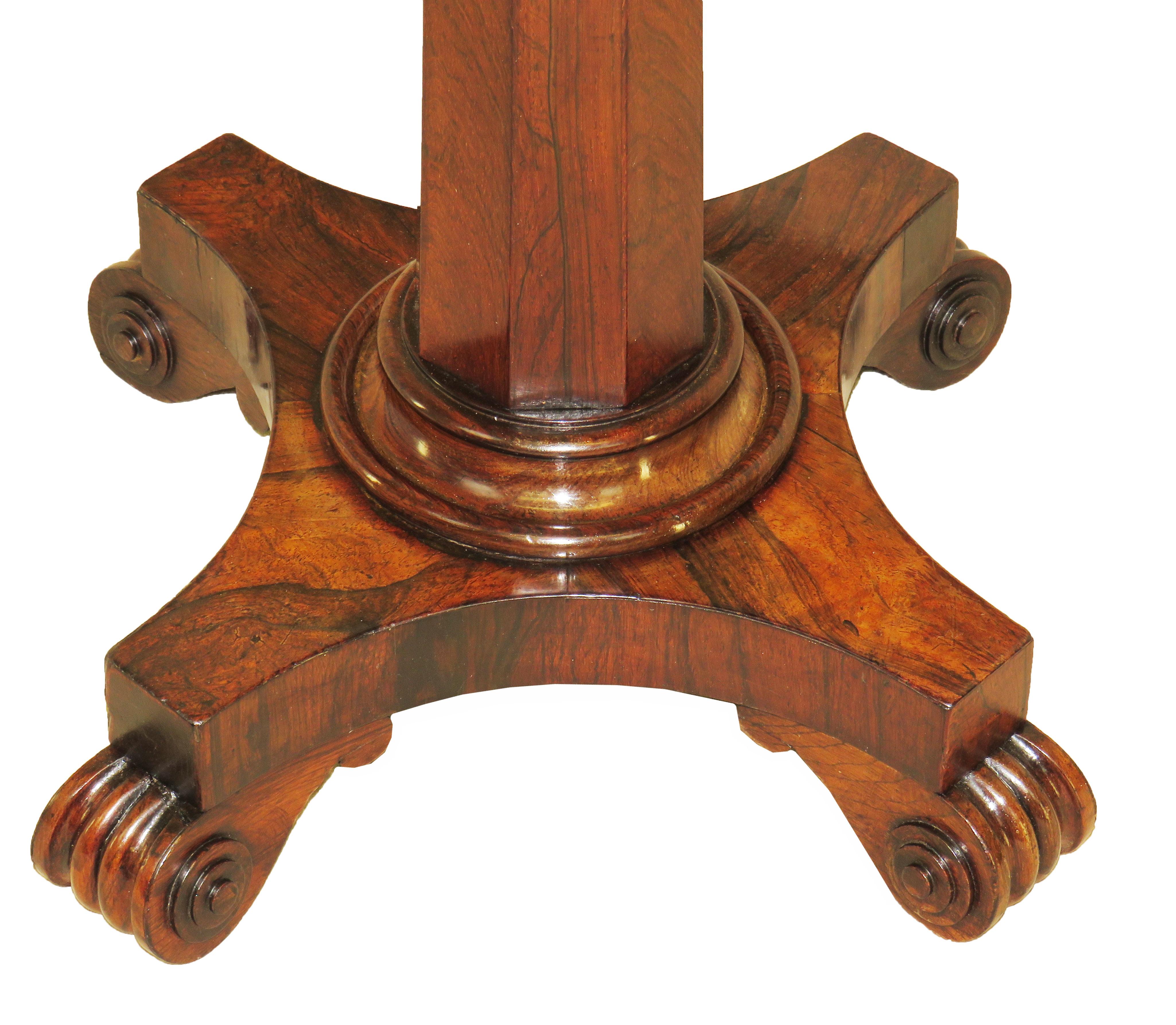 19th Century Regency Rosewood Chess Table 4