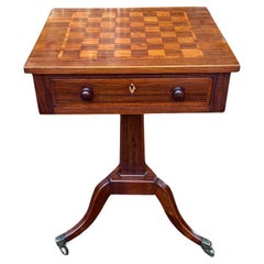 19th Century Regency Rosewood Chess Table