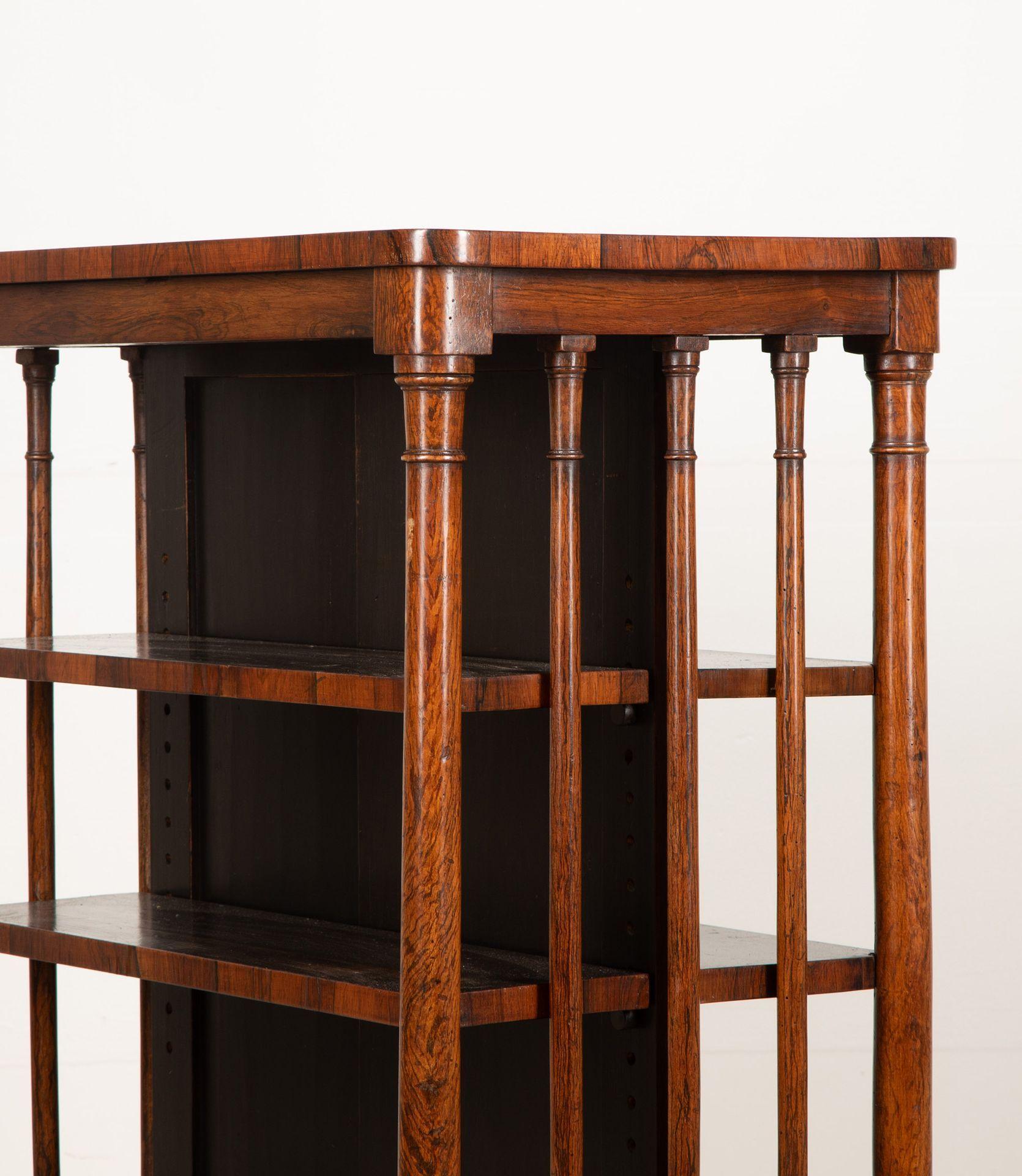 Regency Bibliothèque double en palissandre de style Régence du 19e siècle en vente