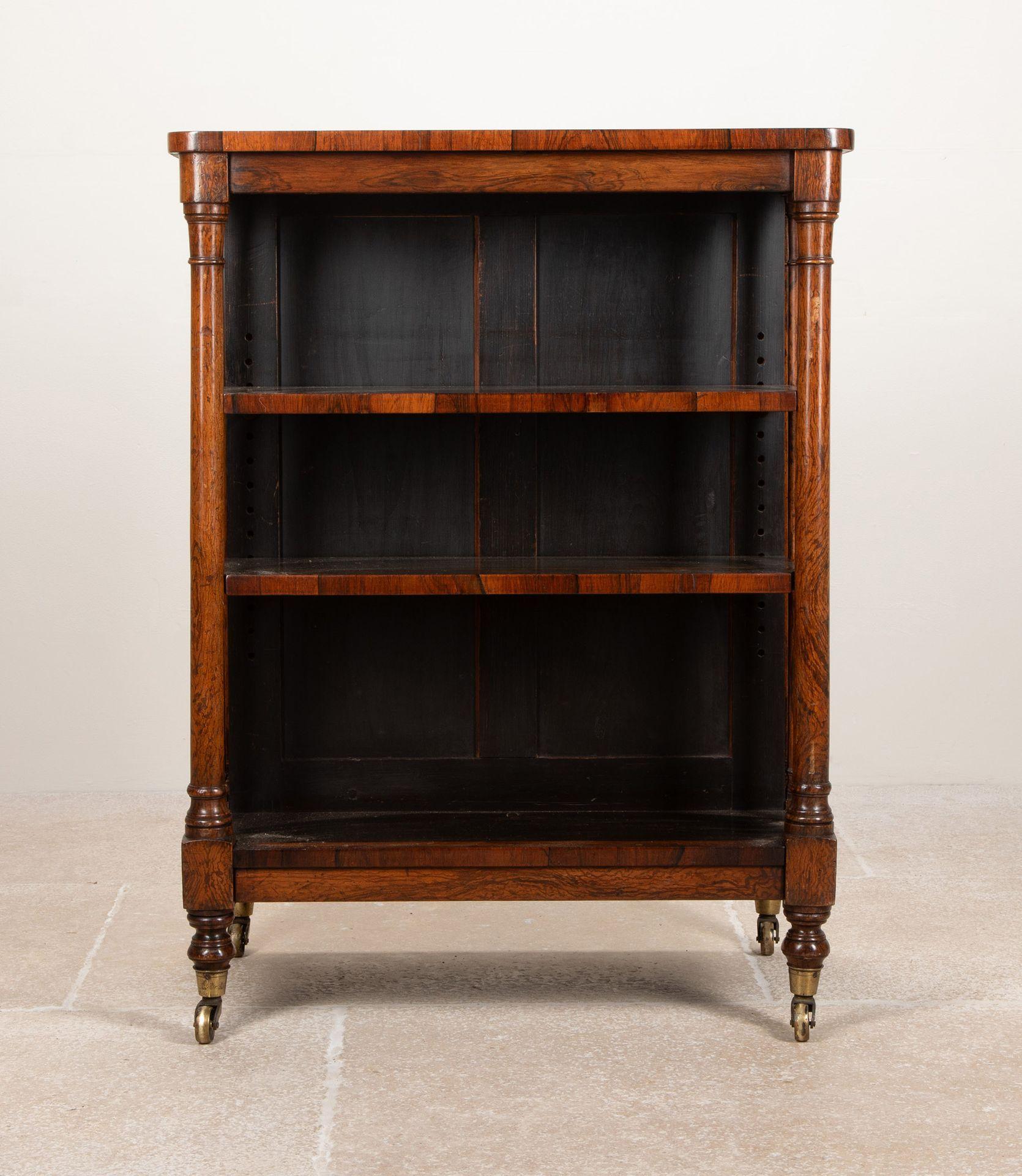 Bois de rose Bibliothèque double en palissandre de style Régence du 19e siècle en vente