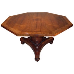 Used 19th Century Regency Rosewood Octagonal Breakfast Table