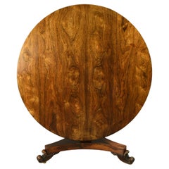 19th century Regency Rosewood round foyer centre table