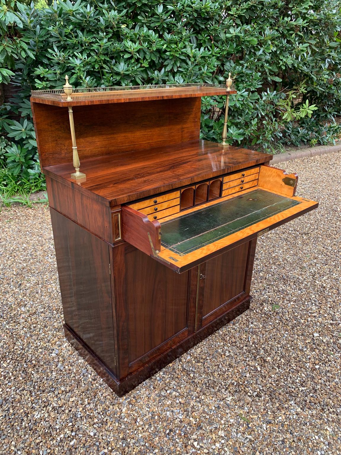 19th Century Regency Rosewood Secrétaire Chiffonier 2