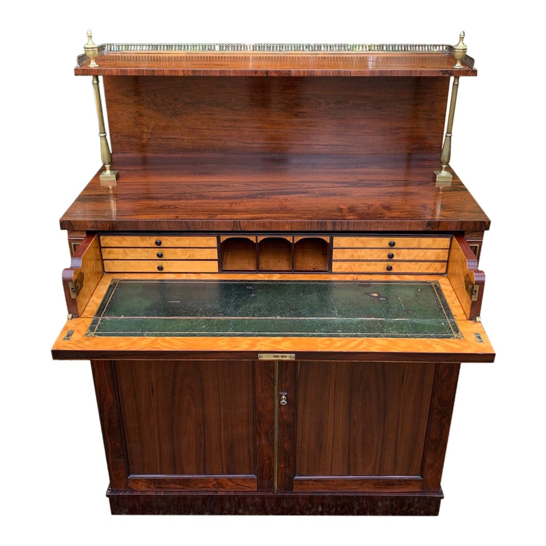 19th Century Regency Rosewood Secrétaire Chiffonier