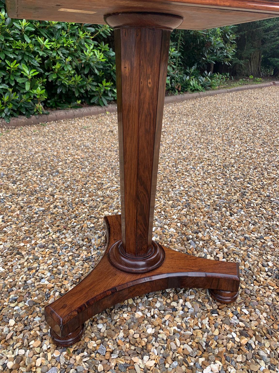 19th Century Regency Rosewood Teapoy 1