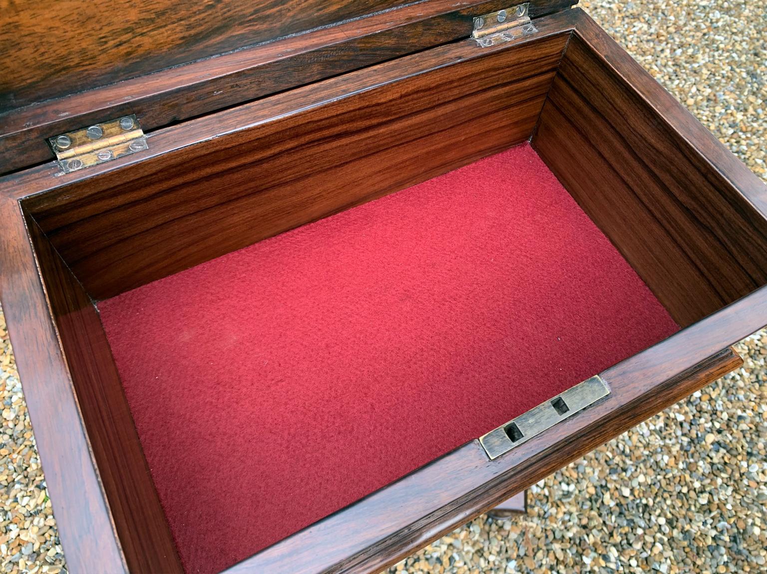 19th Century Regency Rosewood Teapoy 3