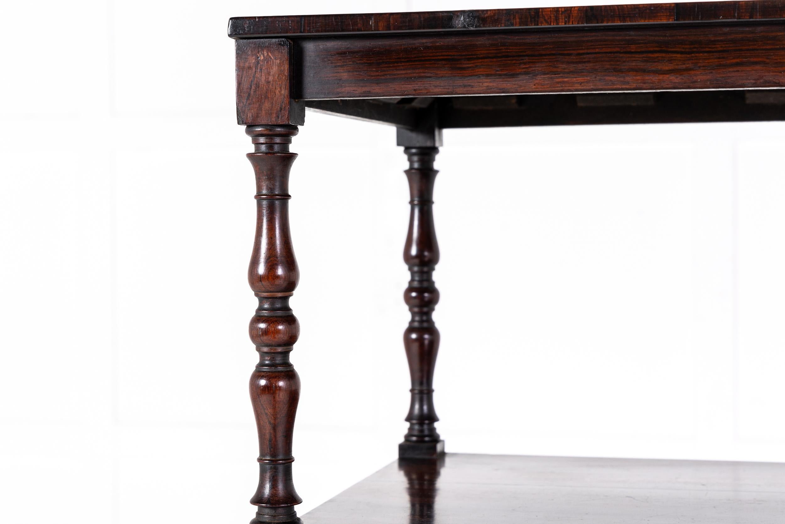19th Century Regency Rosewood Whatnot In Good Condition For Sale In Gloucestershire, GB