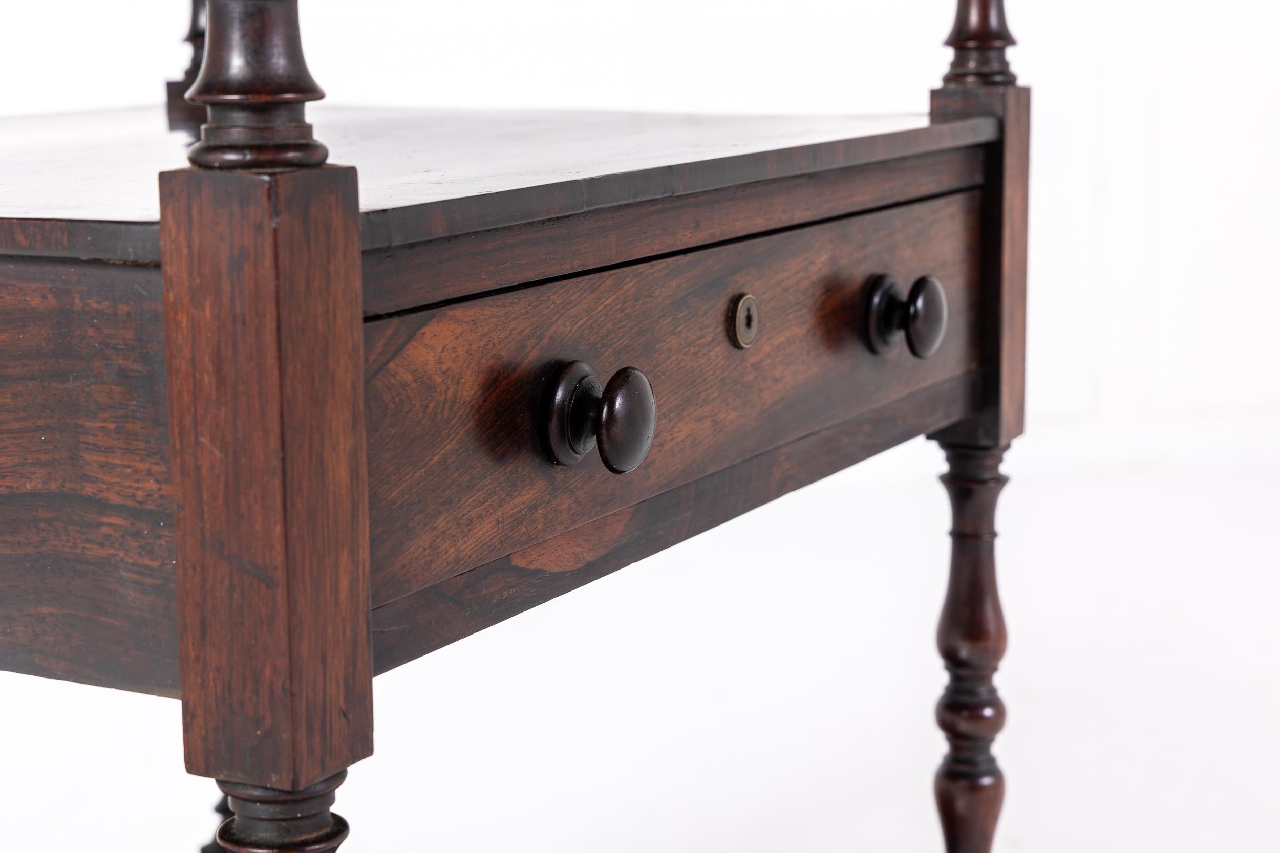 19th Century Regency Rosewood Whatnot For Sale 2