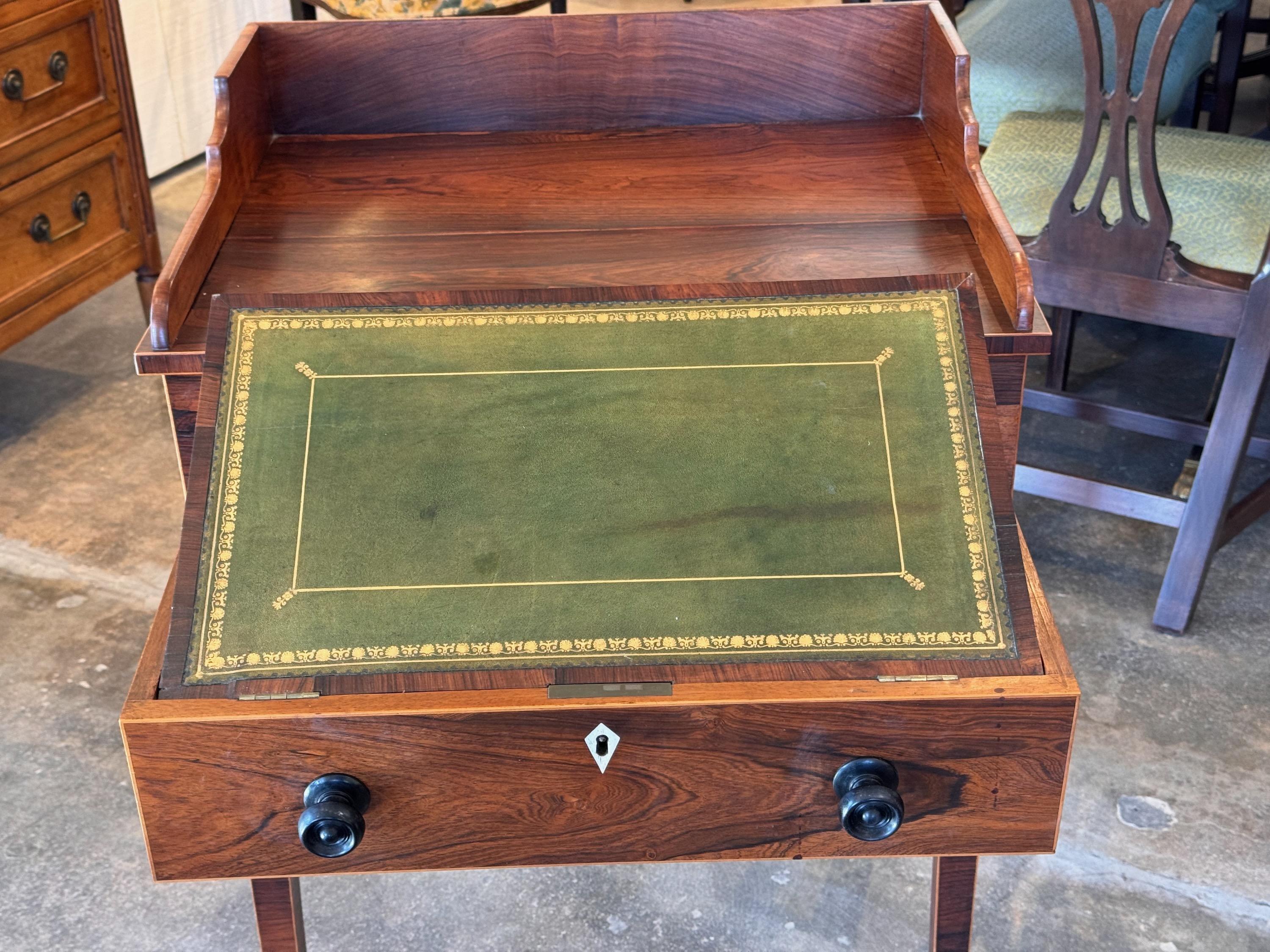 19th Century Regency Rosewood Writing Table 1