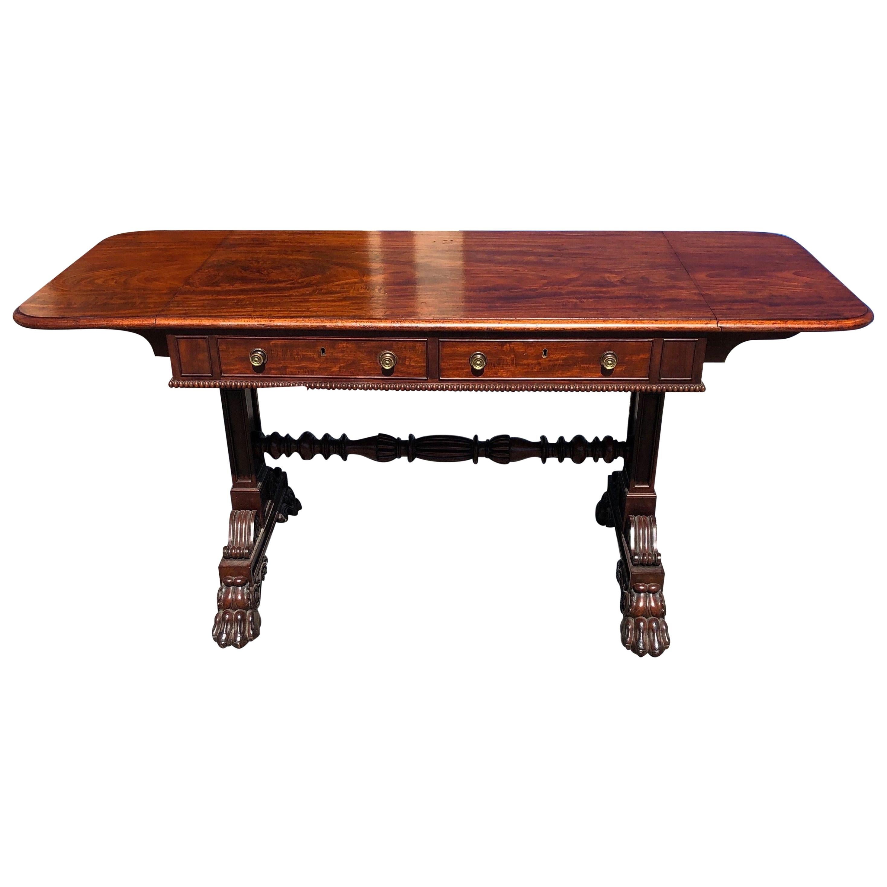Fine 19th Century English Regency Mahogany Sofa Table by Gillows