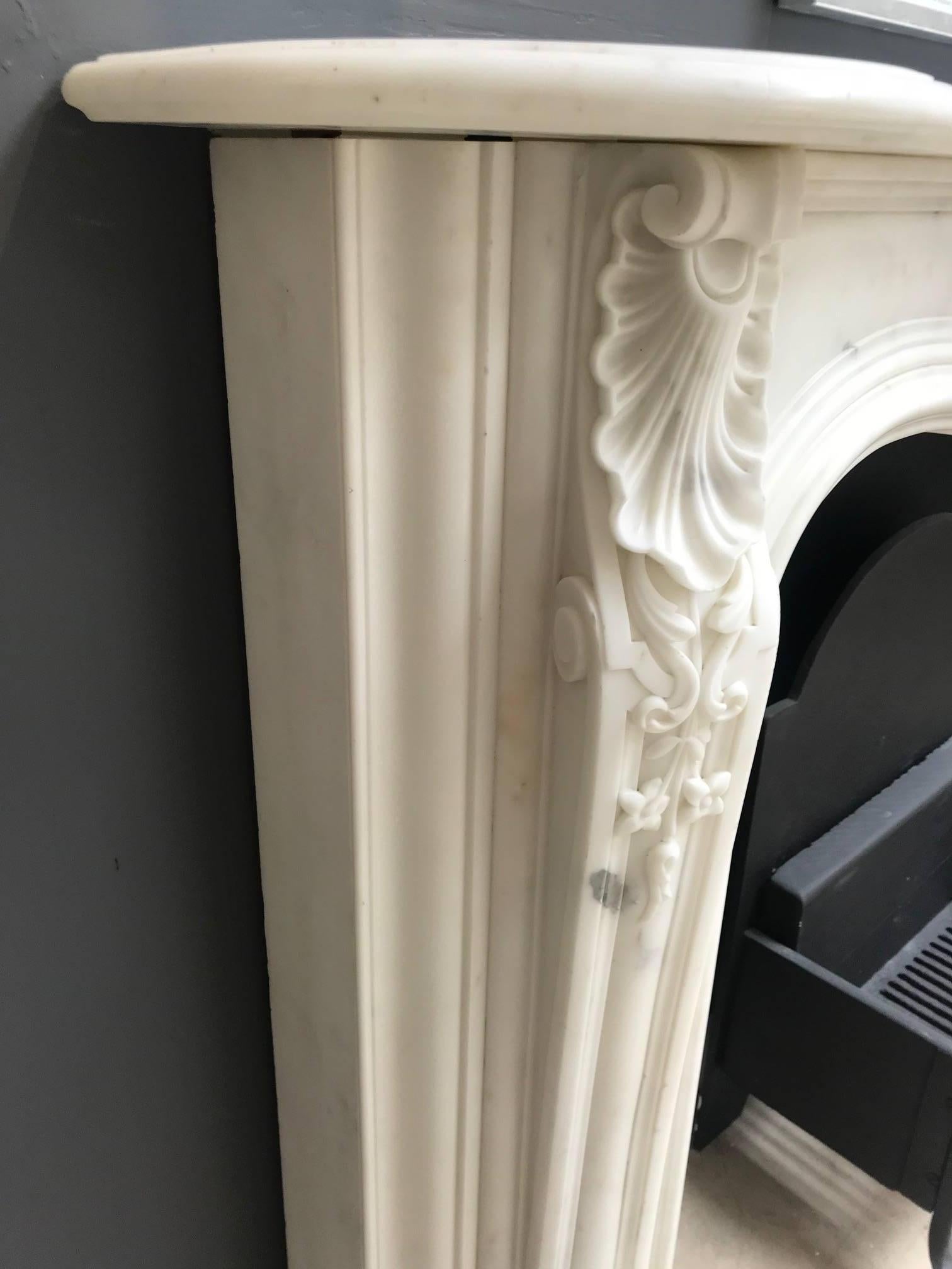 English 19th Century Regency Marble Fireplace