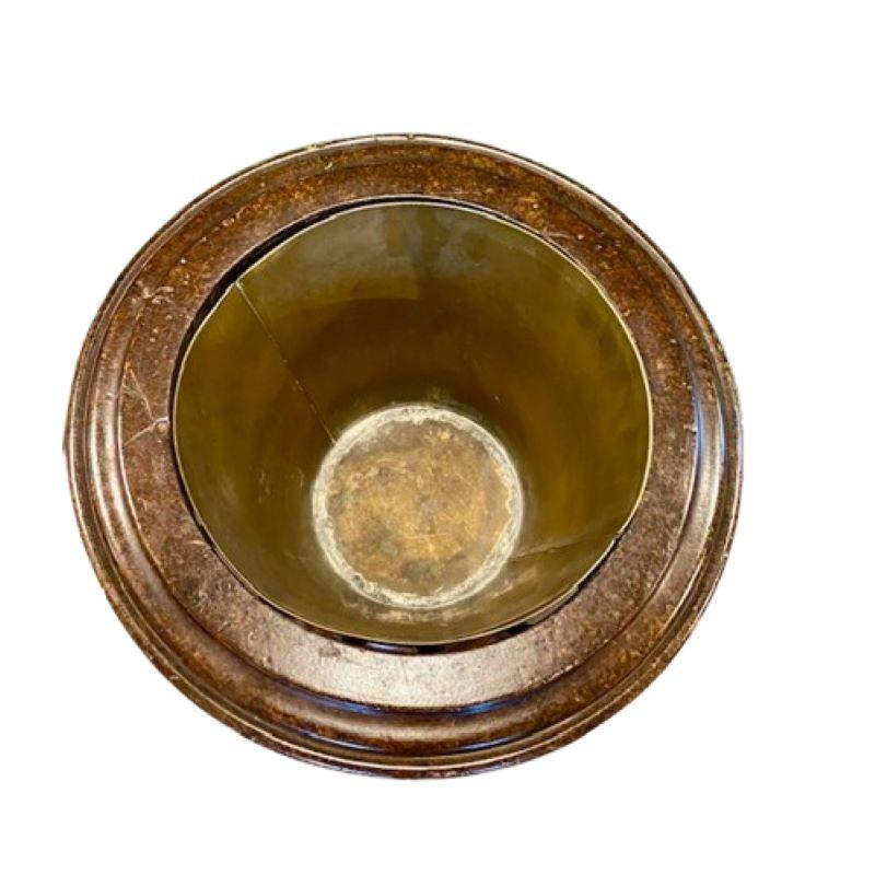 English 19th Century Regency Style Burl Wood Wine Cellarette, circa 1880