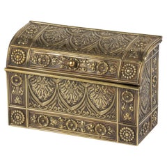 Boîte à papier en cuivre de style Régence du 19e siècle