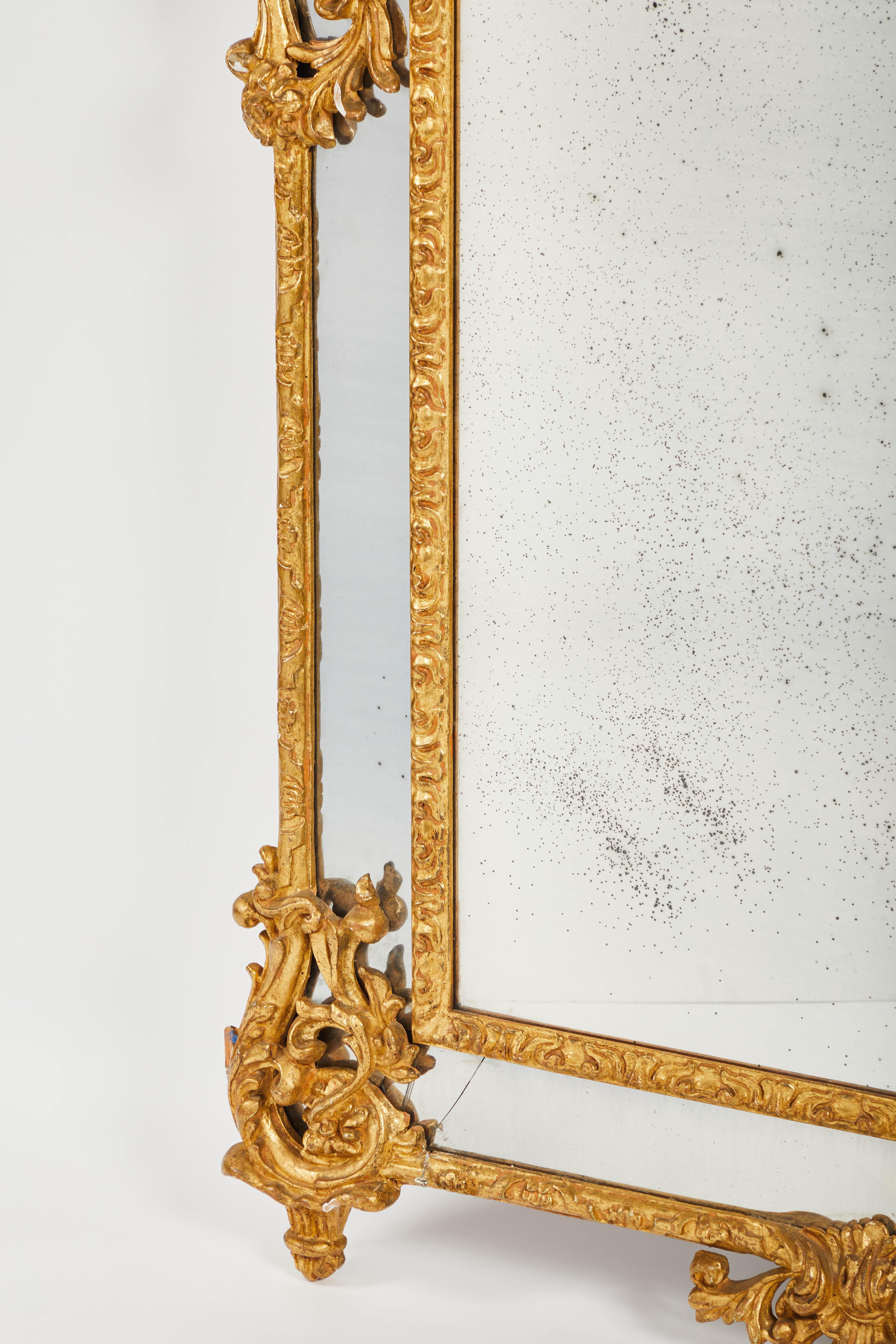 French 19th Century Regency Style Giltwood Mirror For Sale