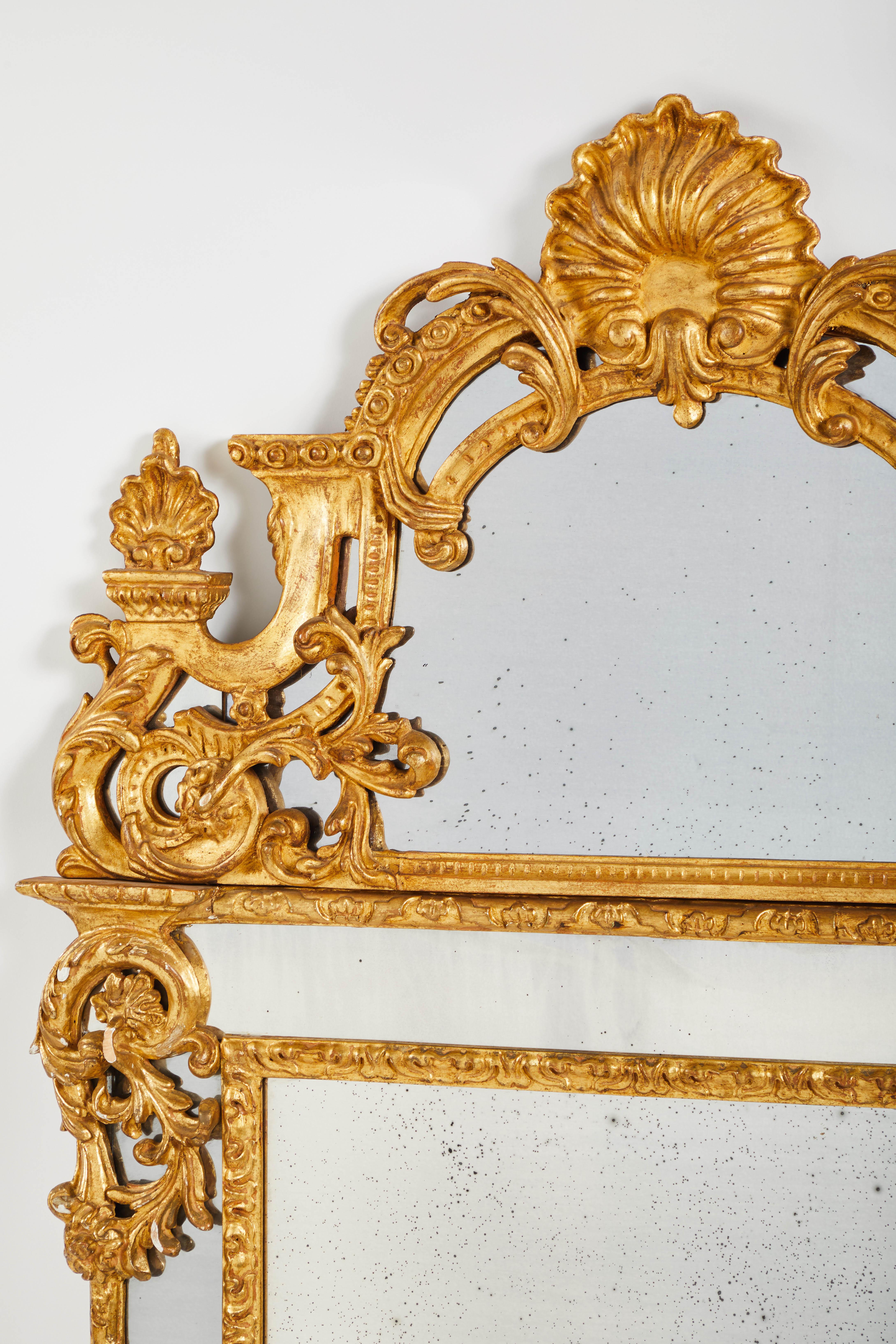 19th Century Regency Style Giltwood Mirror In Good Condition For Sale In Los Angeles, CA