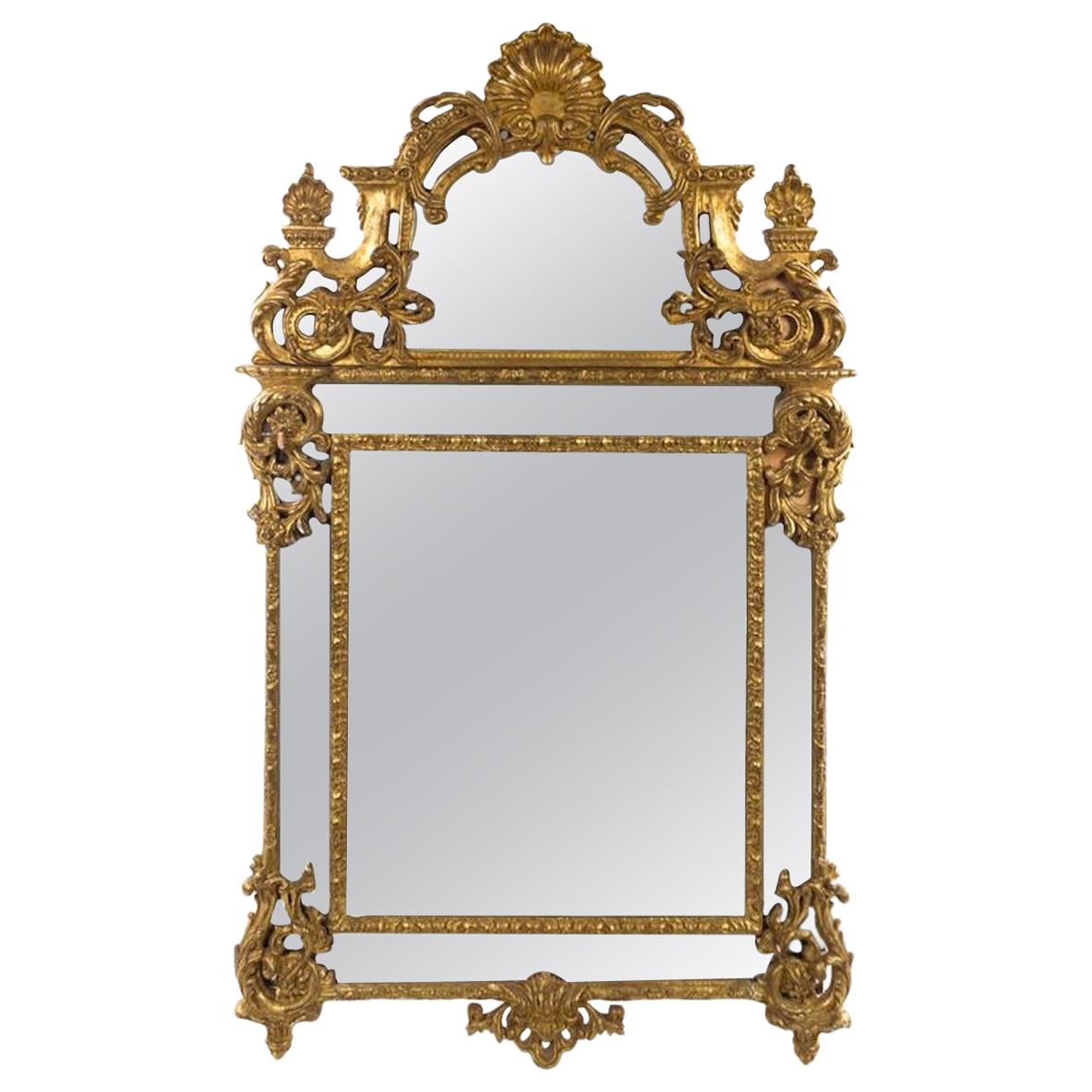19th Century Regency Style Giltwood Mirror For Sale