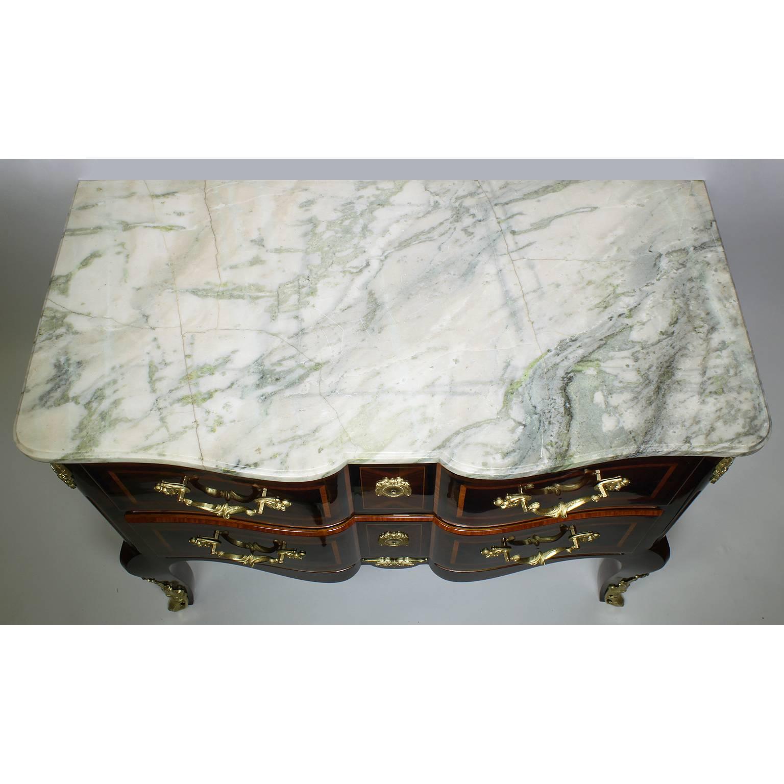 19th Century Regency Style Kingwood and Tulipwood and Ormolu Mounted Commode For Sale 4