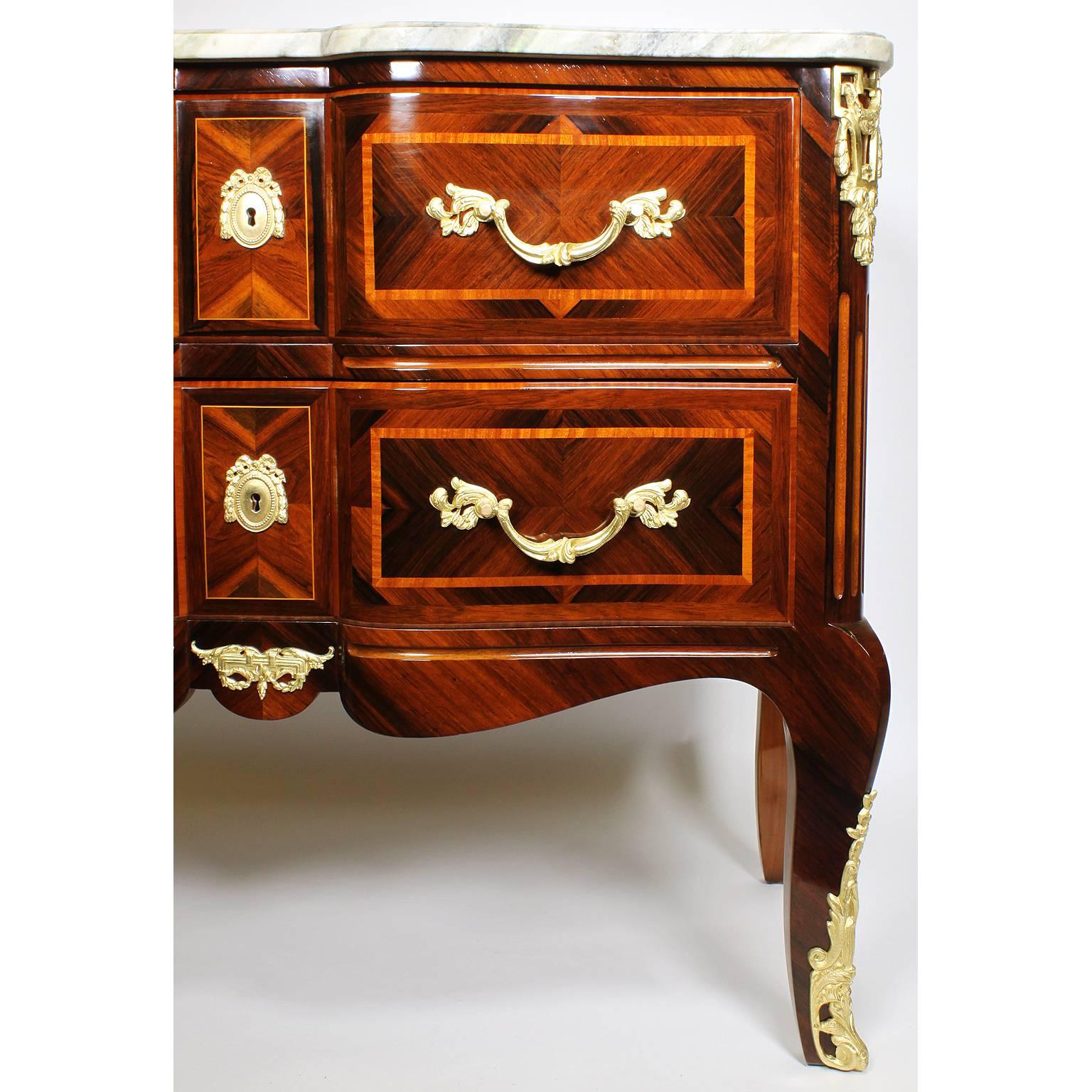19th Century Regency Style Kingwood and Tulipwood and Ormolu Mounted Commode In Good Condition For Sale In Los Angeles, CA