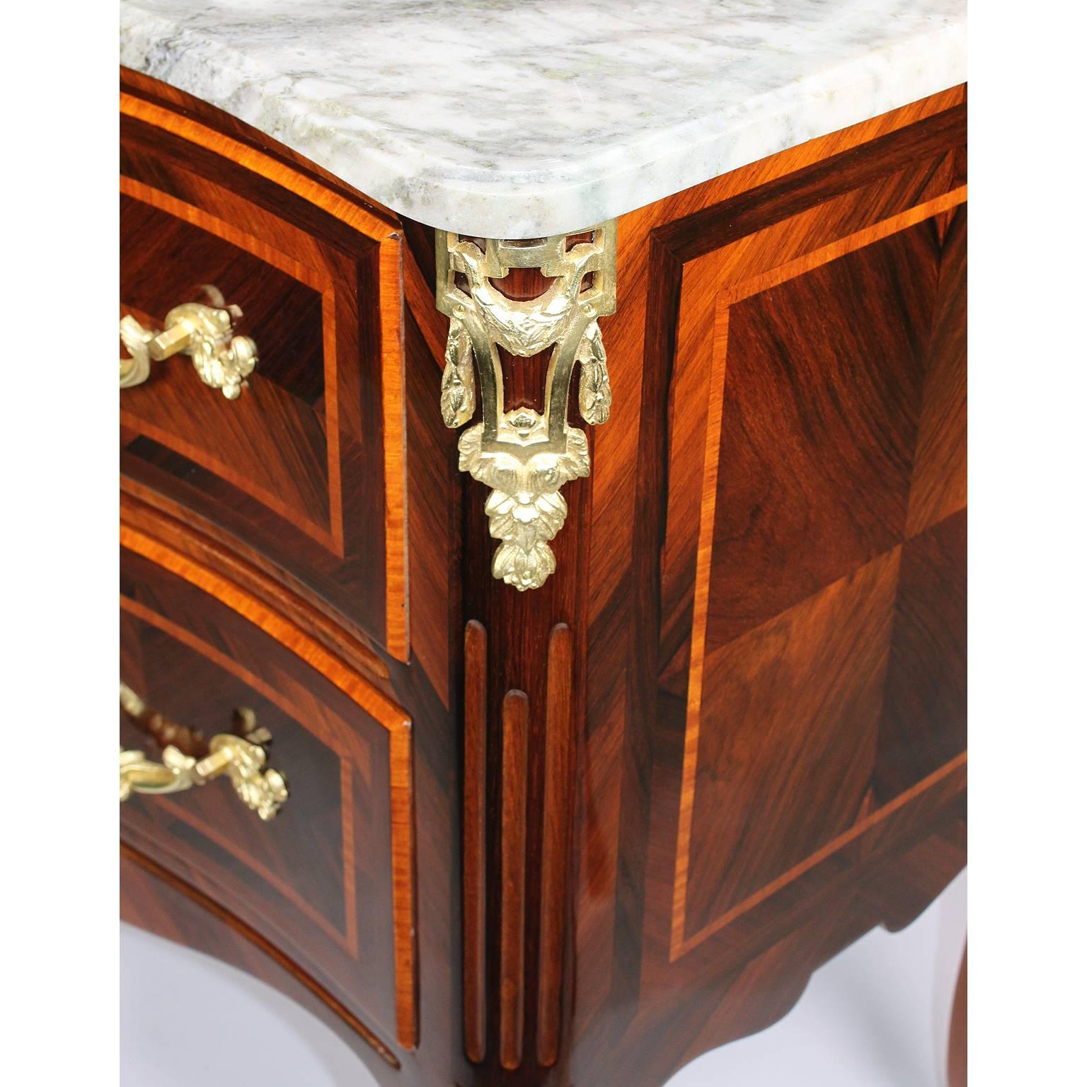 19th Century Regency Style Kingwood and Tulipwood and Ormolu Mounted Commode For Sale 1