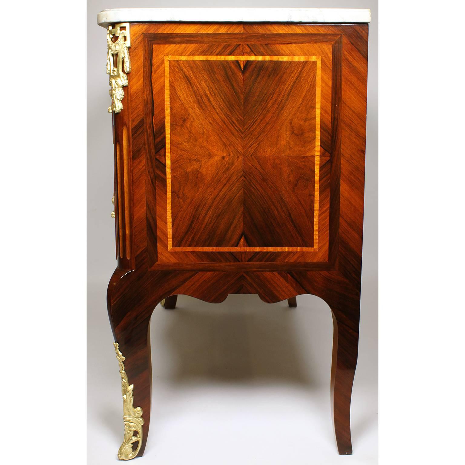 19th Century Regency Style Kingwood and Tulipwood and Ormolu Mounted Commode For Sale 3