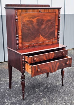 19th Century Regency Style Mahogany Fall Front Plantation / Bookkeepers Desk
