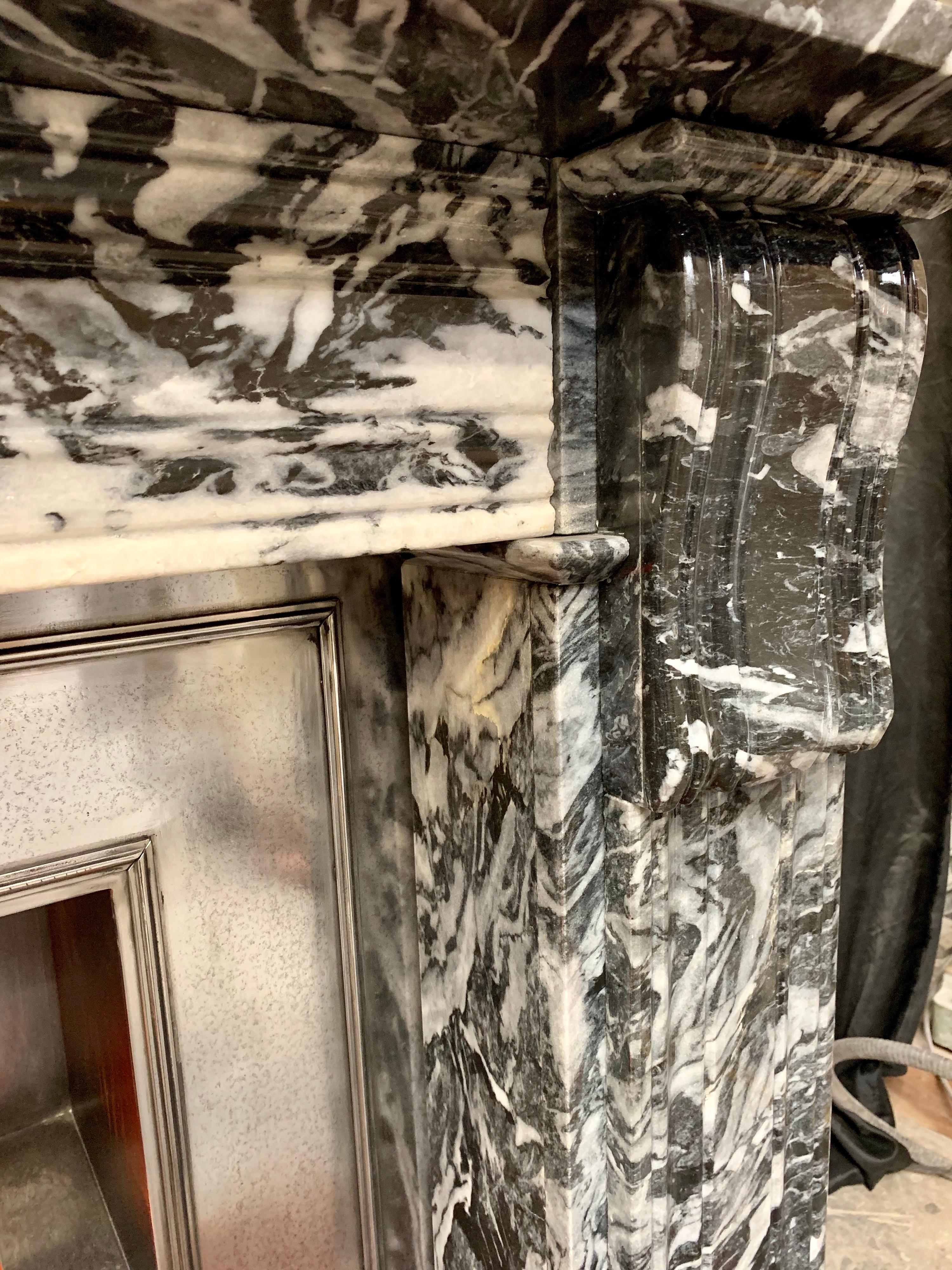 Mid-20th Century 19th Century Regency Style Marble Fireplace Surround For Sale