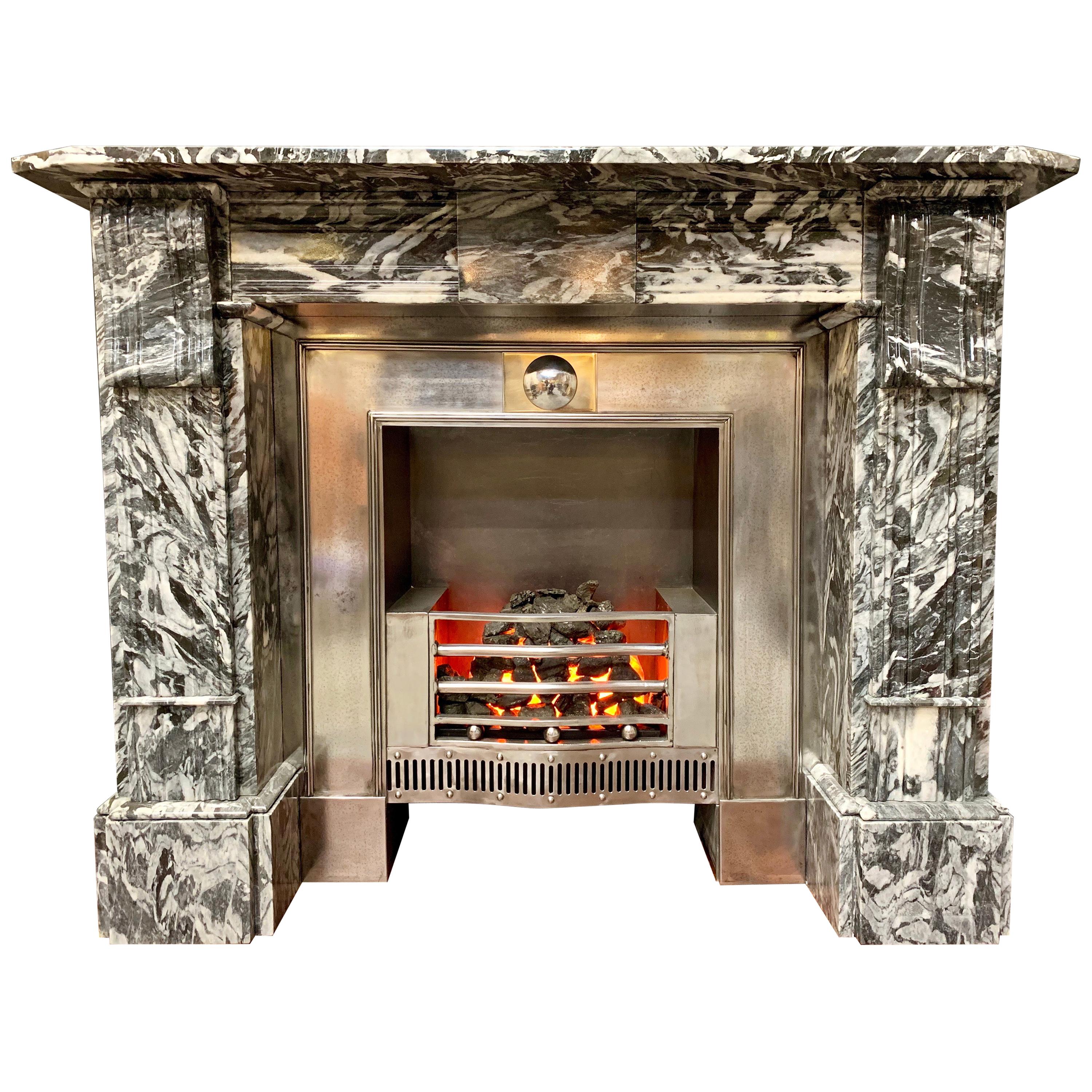 19th Century Regency Style Marble Fireplace Surround