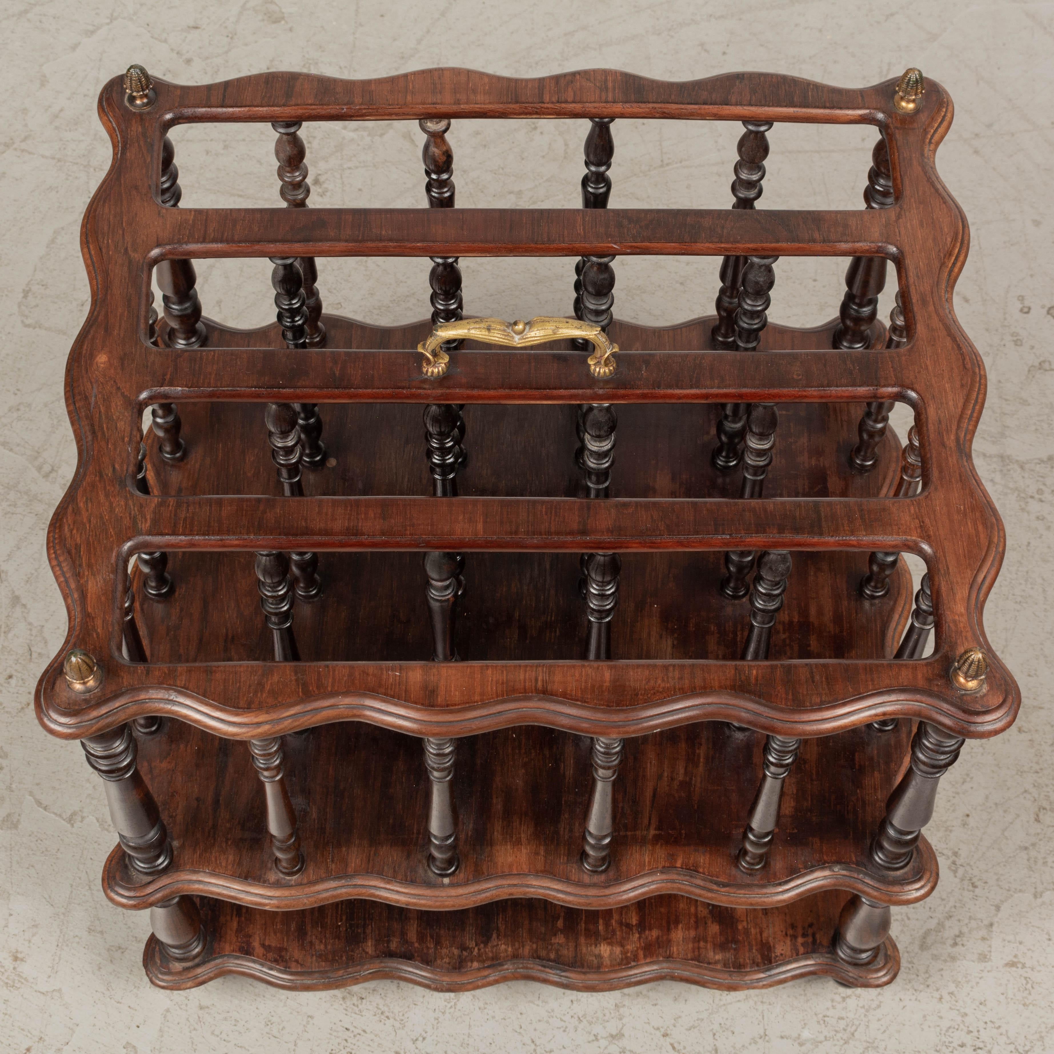 19th Century Regency Style Rosewood Canterbury For Sale 3