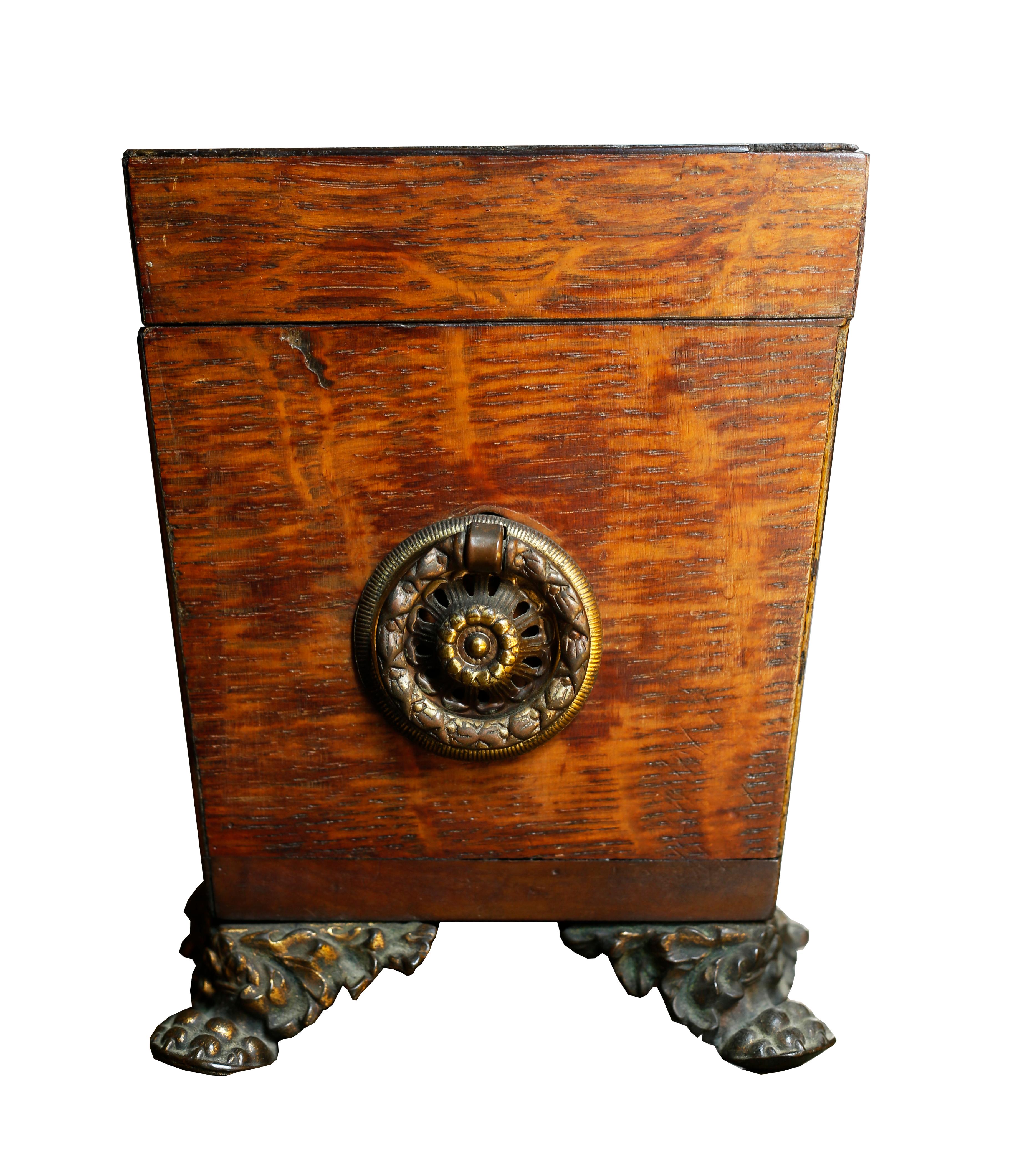 19th Century Regency Tea Caddy from Westminster Hall Roof In Excellent Condition In Brooklyn, NY