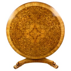Antique 19th century Regency walnut centre table 