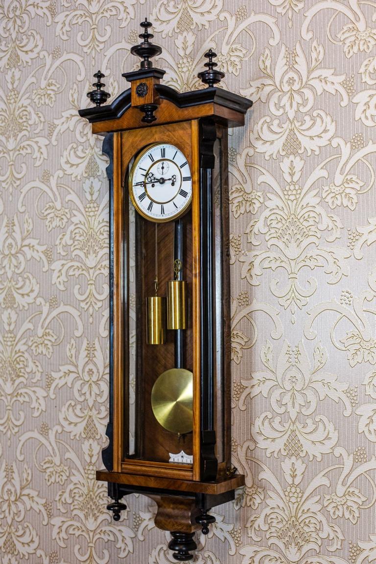 European 19th Century Regulator Wall Clock