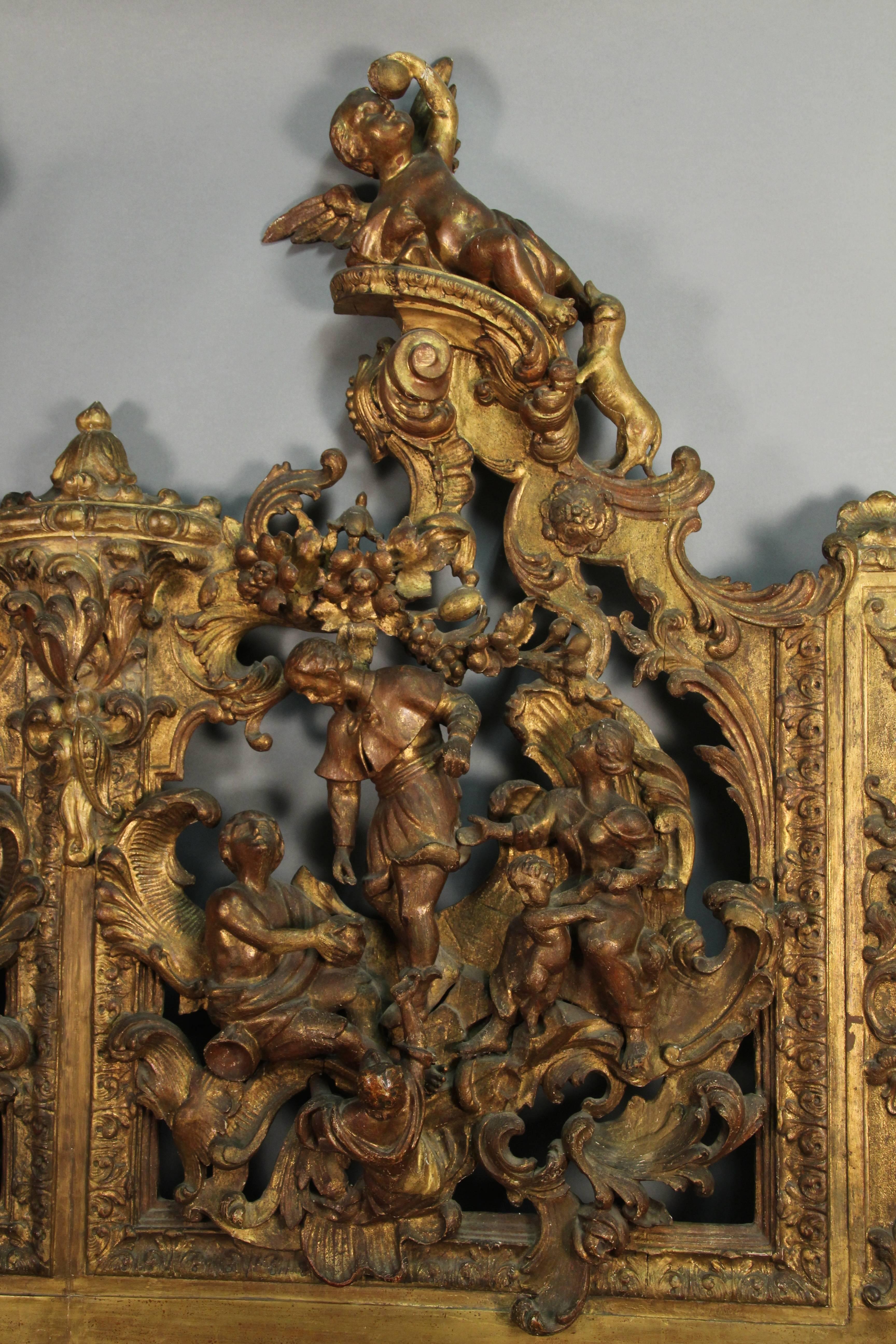 19th Century Religious Carved European Panel Converted into Headboard 2