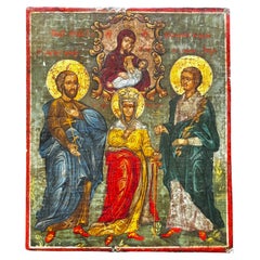 Russische Marien-Ikone aus dem frühen 19.