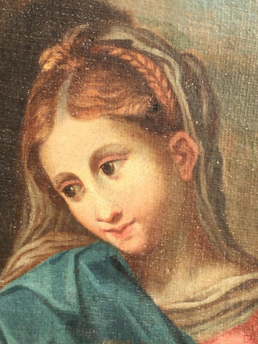 Canvas 19th Century Religious Painting of Italian School