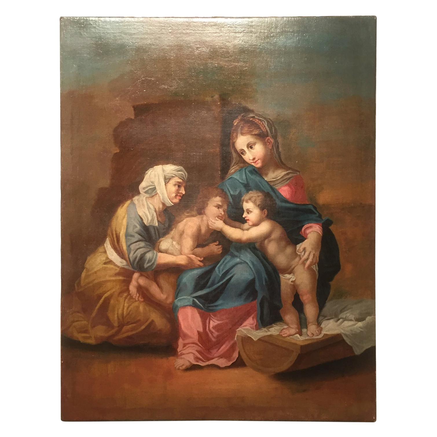 19th Century Religious Painting of Italian School