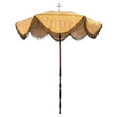  19th Century Religious Silver Parasol with Cross