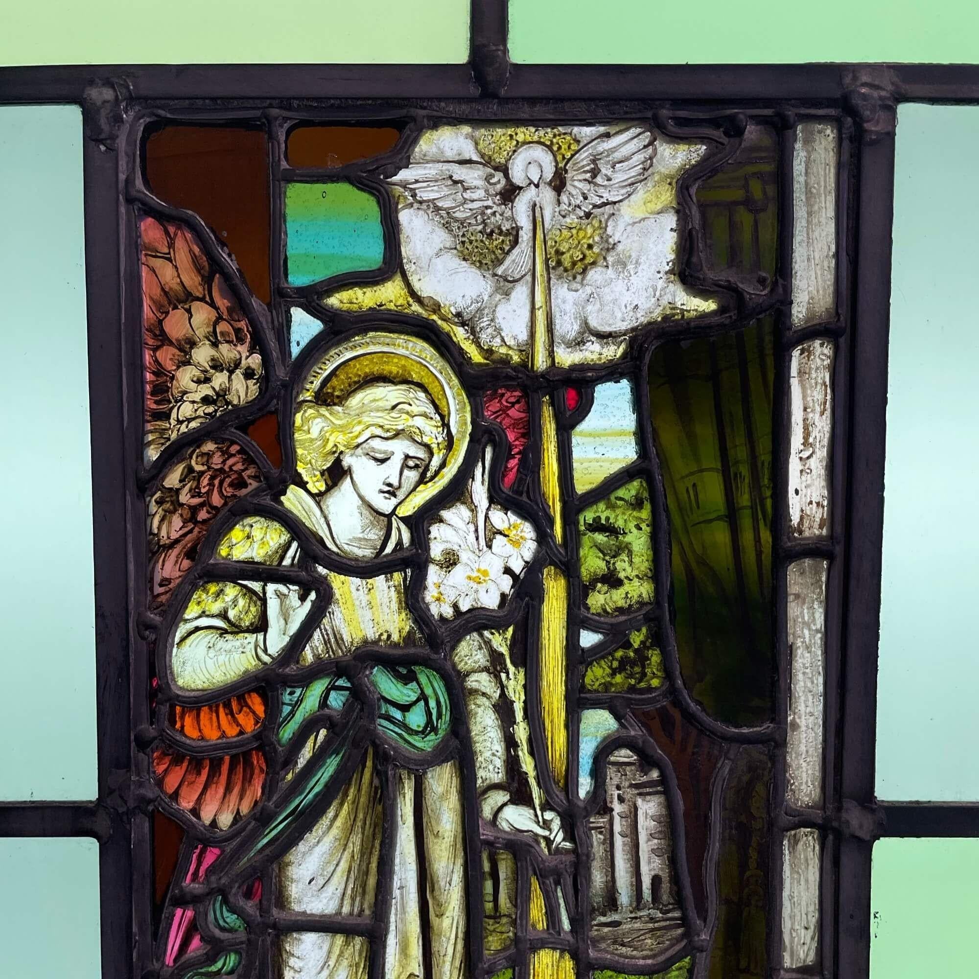 Religiöses Glasfenster aus dem 19. Jahrhundert (Viktorianisch) im Angebot