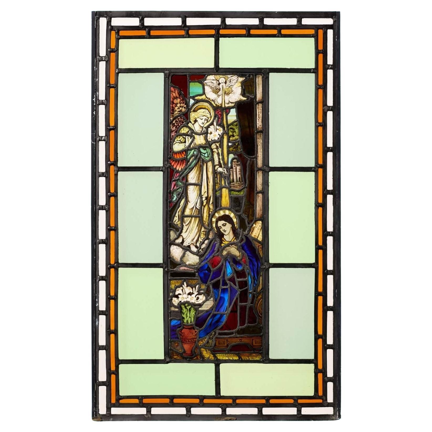 What era are stained glass windows from?