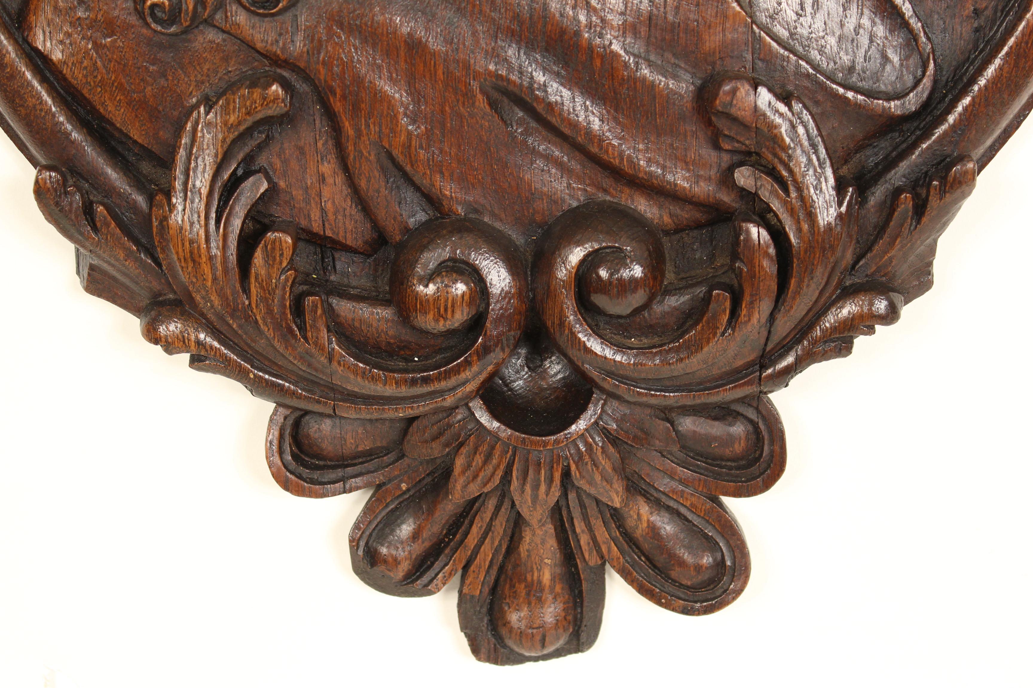 19th Century Religious Wood Carving In Good Condition For Sale In Laguna Beach, CA