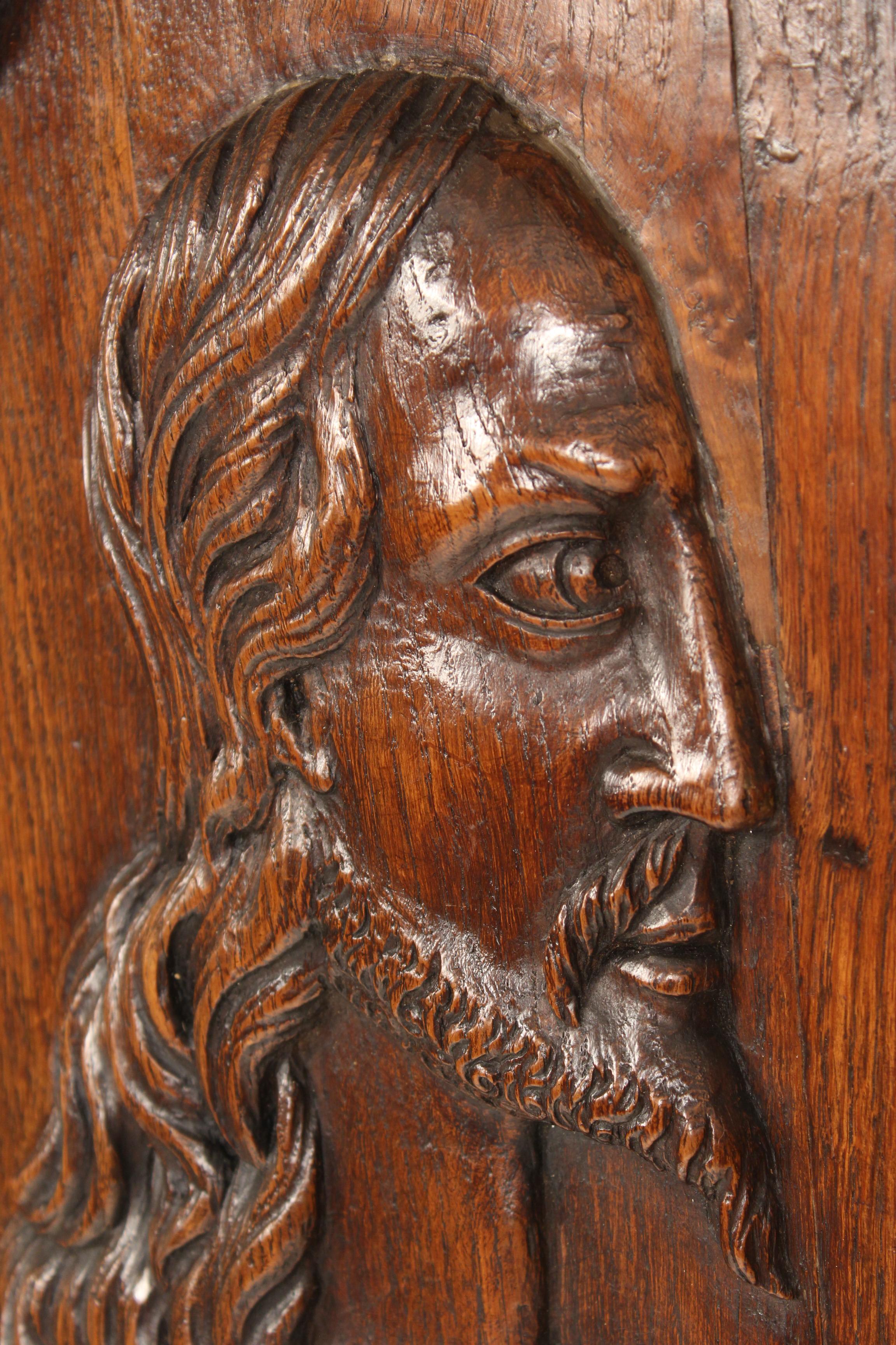 19th Century Religious Wood Carving For Sale 1